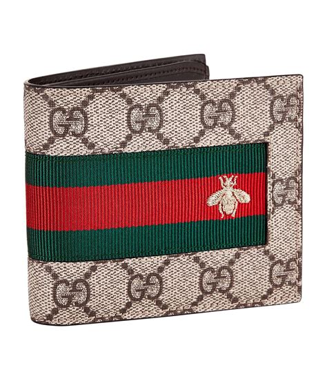 gucci bee wallet men's|Gucci dollar bifold men's wallet.